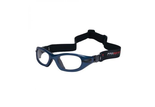Okulary sportowe PROGEAR Eyeguard XL, shiny metallic blue, wersja z taśmą